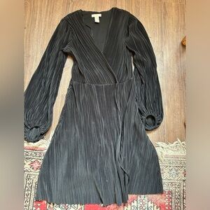 long sleeved wrap dress